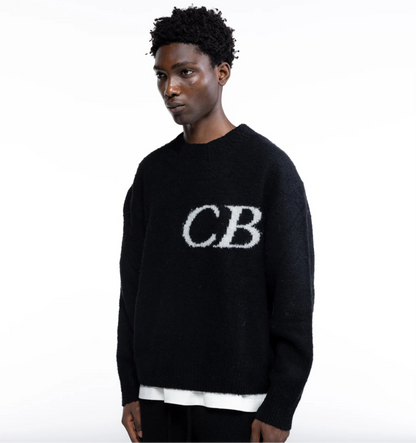 Black CB Knit Pullover