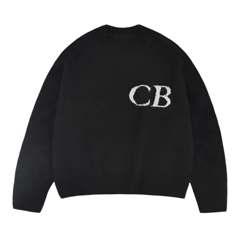 Black CB Knit Pullover