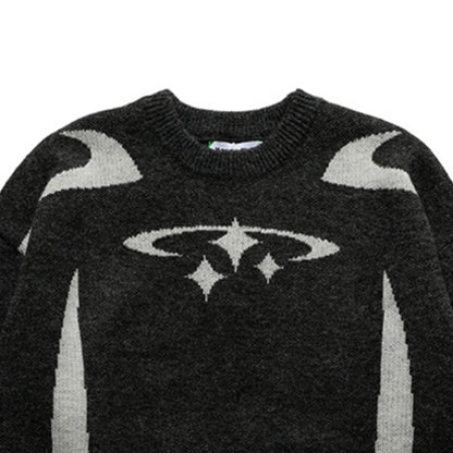 Knited Star Graphic Pullover - Dripplus