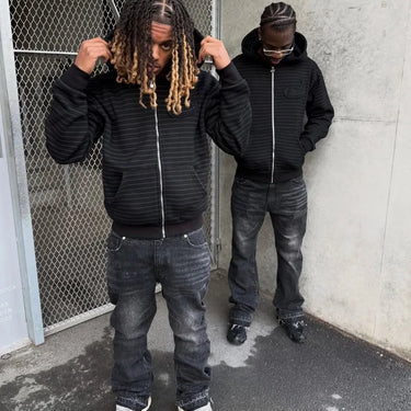 Black Slim Flared Jeans