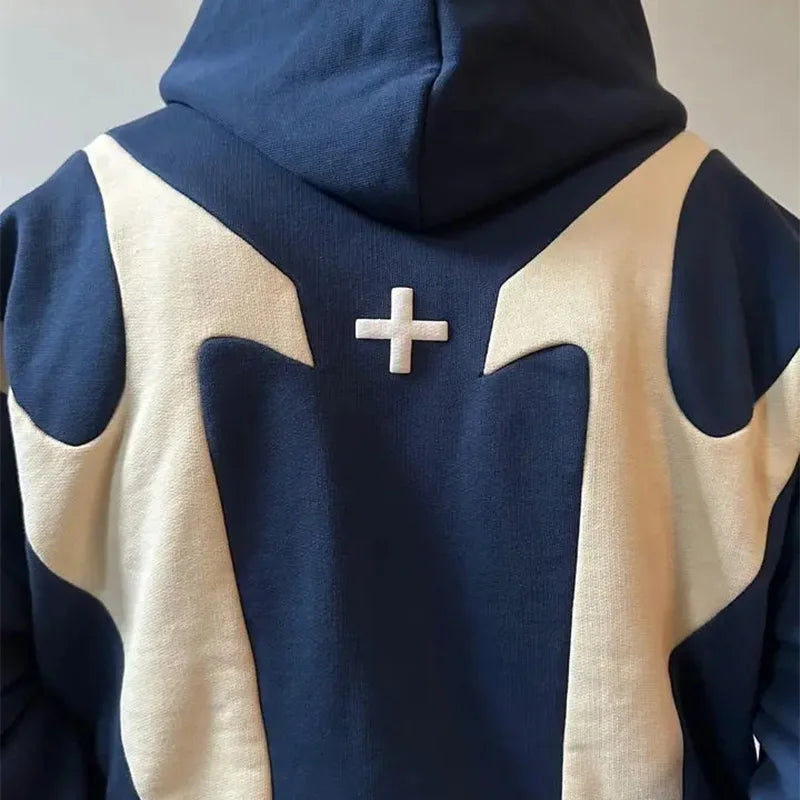 Pattern Zip Hoodie - Dripplus