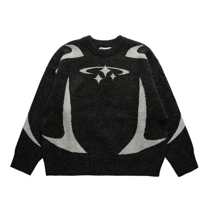 Knited Star Graphic Pullover - Dripplus